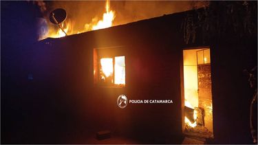 tinogasta: se incendio una vivienda familiar