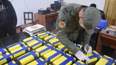 Llevaban 31 kilos de cocaína en cajones con berenjenas