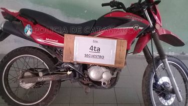 Secuestraron una motocicleta robada