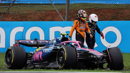 Franco Colapinto chocó y abandonó en la carrera sprint del GP de Brasil Franco Colapinto chocó y abandonó en la carrera sprint del GP de Brasil