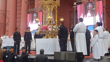 Se realizó la misa y procesión en conmemoración del Día del Milagro