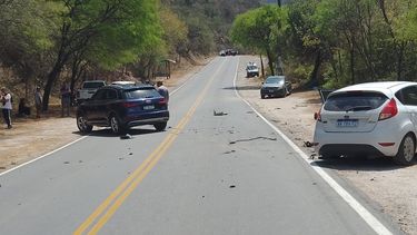 cuadruple choque en ruta 4