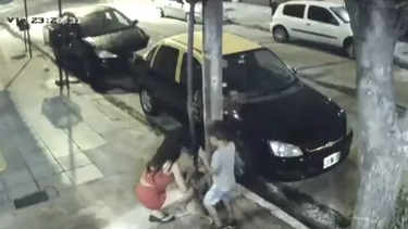 a minutos de la navidad, ato a un perro a un poste y lo abandono