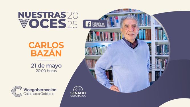 Carlos Bazán estrenará la nueva temporada del ciclo Nuestras Voces