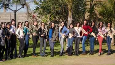 Las candidatas a Reina del Poncho en la recta final de la elección