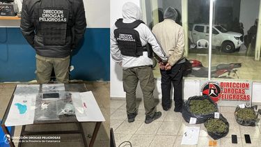 secuestran mas de dos kilos de marihuana, cocaina y psicofarmacos en operativos provinciales