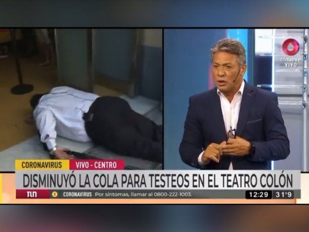 La descompensación del cronista Carlos Ferraro sucedió mientras se encontraba al aire el noticiero de Canal 9