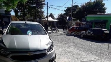 Un hombre resultó herido en un choque