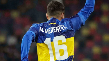 Miguel Merentiel autor de dos goles para Boca