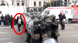 Gendarmería avanzó sobre personas con discapacidad en medio de la marcha contra el veto de Milei