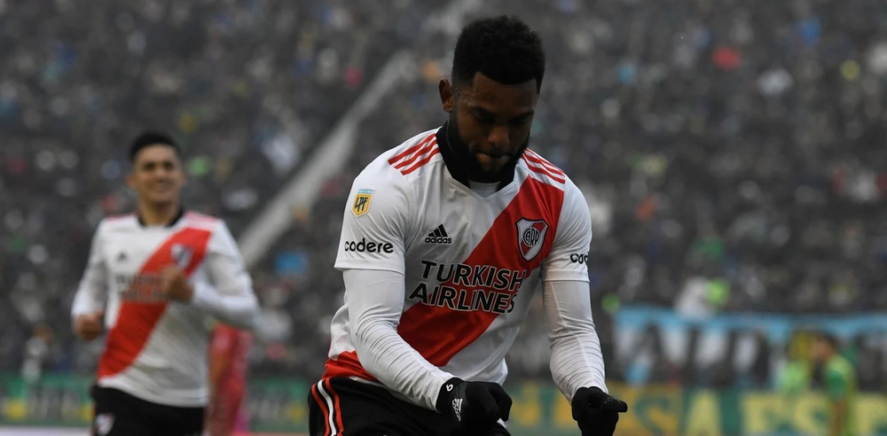 Borja marcó su primer gol en River.&nbsp;