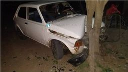 Incrustó su auto contra un árbol y debió ser hospitalizado