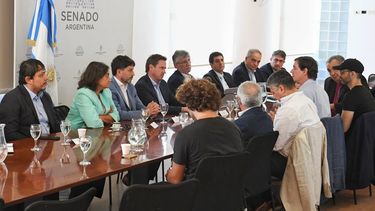 Industriales se reunieron con funcionarios provinciales y legisladores en el Senado nacional