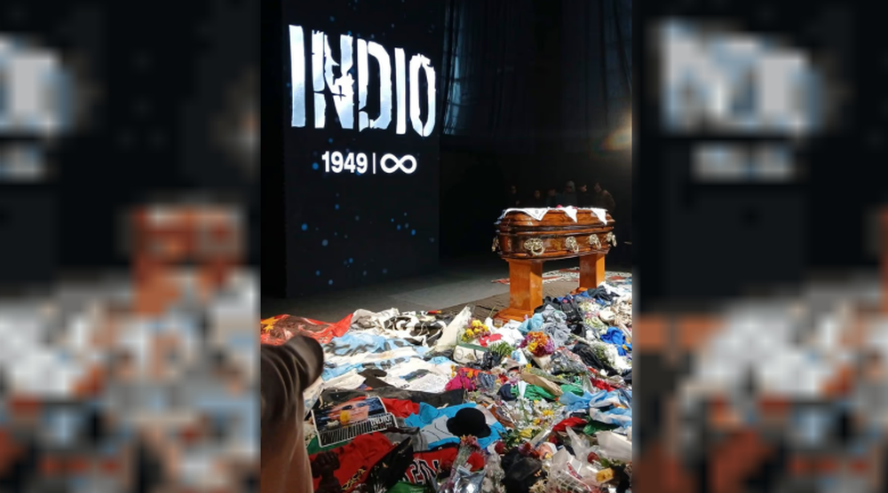 Finalizó el velatorio del Indio Solari