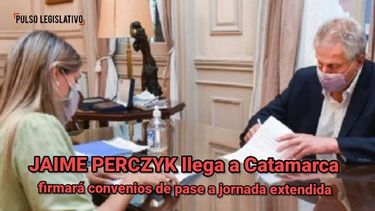 jaime perczyk firmara importantes convenios en catamarca