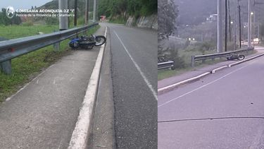 joven motociclista resulto herido tras un siniestro vial en aconquija