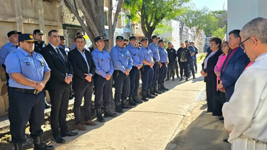 Foto Archivo. Acto homenaje a la memoria de Policías Retirados fallecidos.