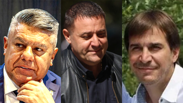 Complicados. Chiqui Tapia, Pablo Toviggino y Javier Faroni, en el foco de la investigación.&nbsp;