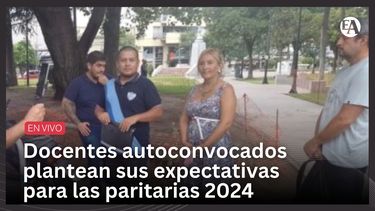 Docentes autoconvocados plantean sus expectativas para las paritarias 2024