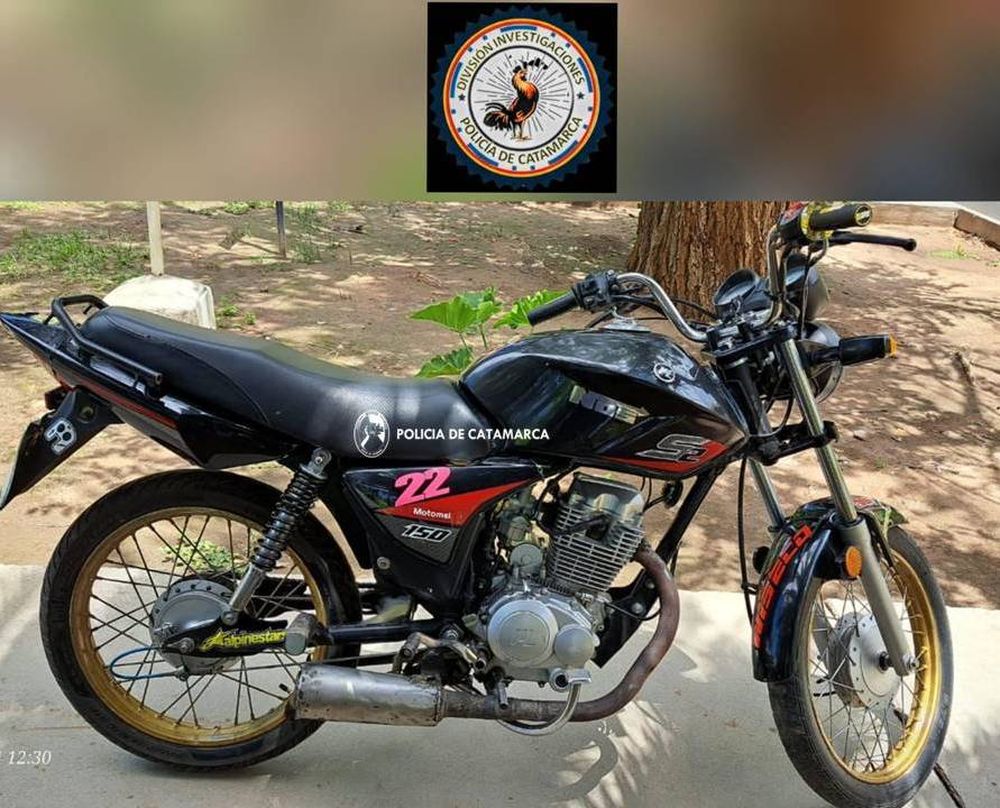 Rodado. La moto fue encontrada en una casa en Polcos.&nbsp;