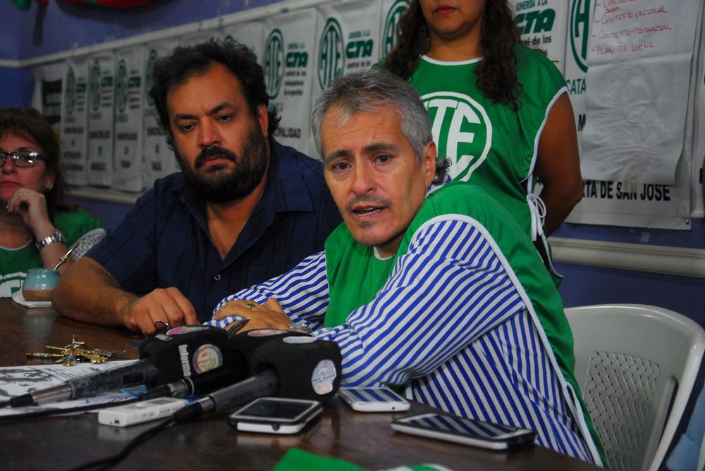 Ricardo Arévalo de ATE pide mejoras salariales para los municipales.&nbsp;