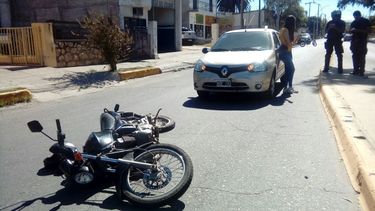 Accidente con una mujer herida