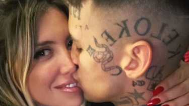 wanda nara y l-gante pasaron su primera navidad como pareja