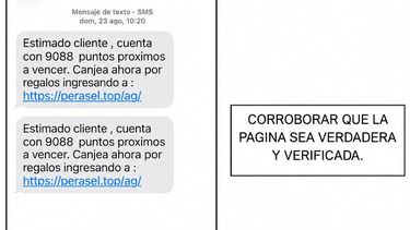 alerta por smishing: advierten sobre una modalidad de ciberestafa mediante mensajes