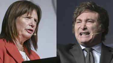 Patricia Bullrich y Javier Milei.&nbsp;