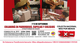 Este fin de semana se realiza la Colecta Más por Menos