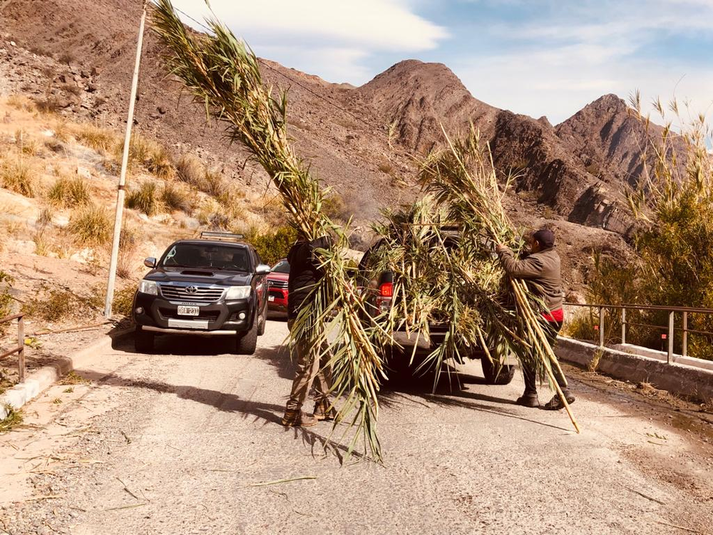 Un grupo de prestadores turísticos realizó tareas de mantenimientos en el acceso a las Termas de Fiambalá