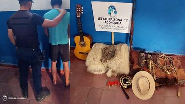 recuperan elementos robados y arrestan a un joven en aconquija