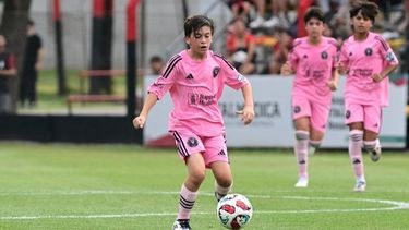 Thiago Messi hizo once goles en el triunfo del Inter Miami Sub 13