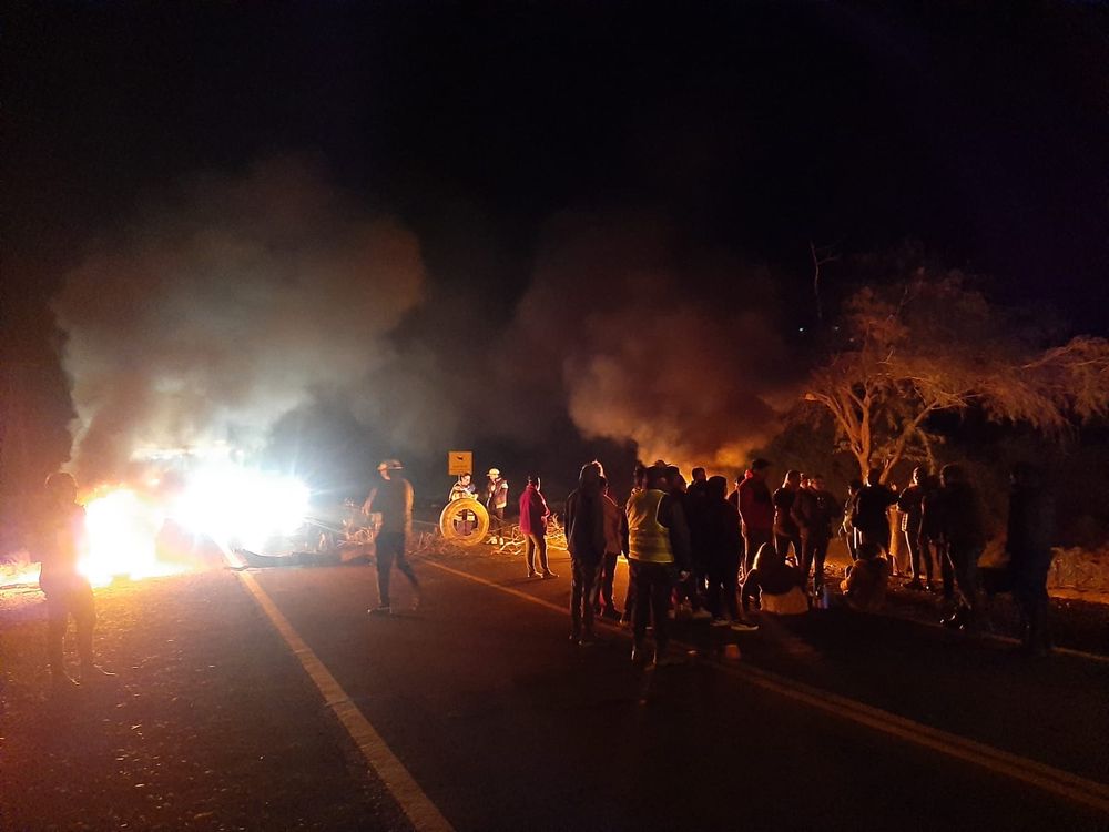 Vecinos de San Martín cortan ruta nacional 60.&nbsp;&nbsp;