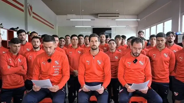 el plantel de independiente lanzo un duro comunicado por el fallo de conmebol