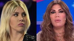 Inesperado cruce entre Flor de la V y Wanda Nara.&nbsp;