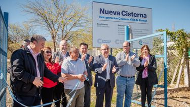 Raúl Jalil inauguró una obra de agua potable en la Villa de Pomán