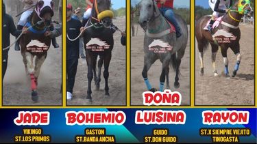 Los protagonistas de una carrera especial.&nbsp;