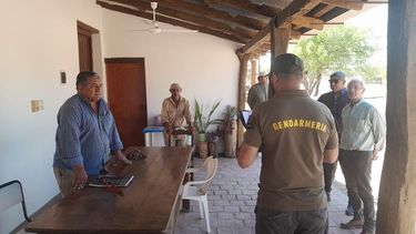 Procedimiento. Personal de Gendarmería, de UATRE y del RENATRE.
