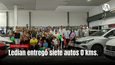 Ledian entregó siete autos 0km