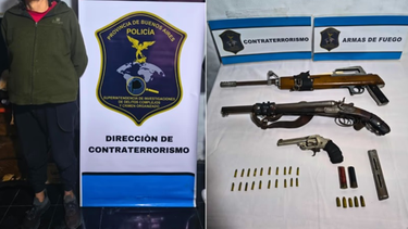 Peligroso. Secuestraron armas de fuego y una bomba molotov.&nbsp;
