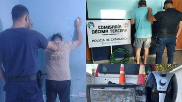 dos personas fueron detenidas tras ingresar a robar en una casa