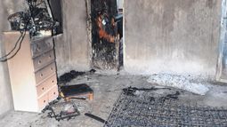 Un incendio causó daños materiales
