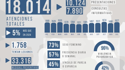 La Oficina de Violencia Doméstica realizó 18.014 atenciones durante 2025 La Oficina de Violencia Doméstica realizó 18.014 atenciones durante 2025