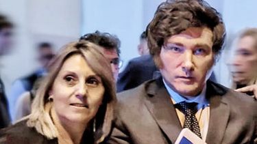 Liliana Salinas y Javier Milei