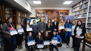 El Senado entregó certificados por la capacitación en lectoescritura Braille