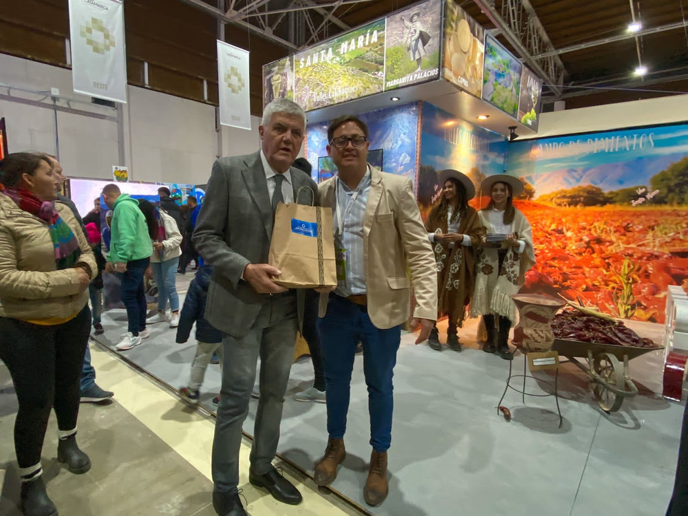 Roberto Brunello. En el stand institucional de Santa María.&nbsp;