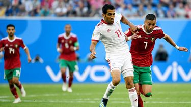 iran le gano agonicamente por 1 a 0 a marruecos