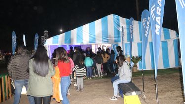 La carpa de MARA en Belén.&nbsp;