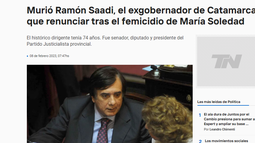 Repercusión nacional por la muerte del exgobernador